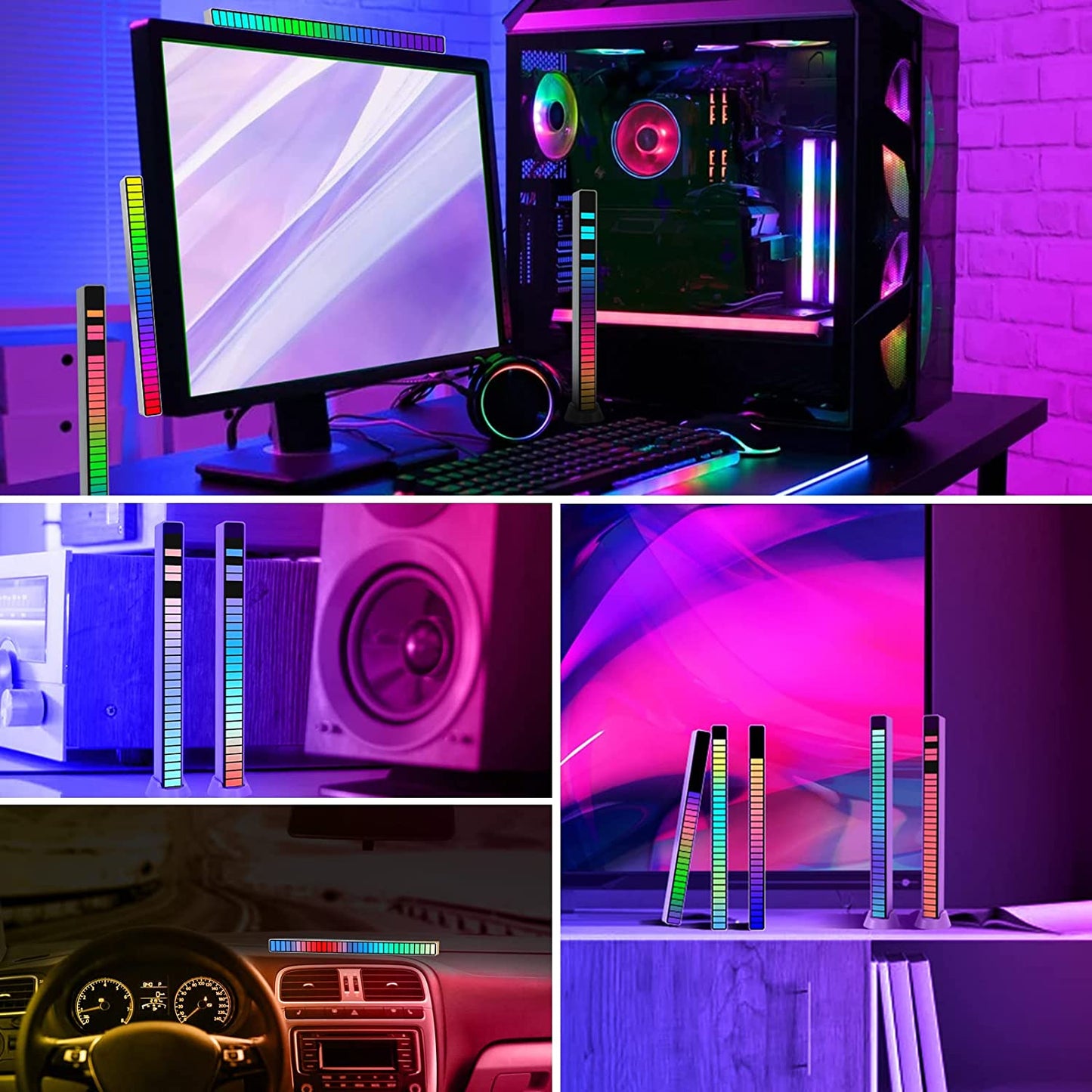 16 lub 32 paski świetlne LED RGB do nastrojowego oświetlenia i muzyki Cuisine Pratique Polska