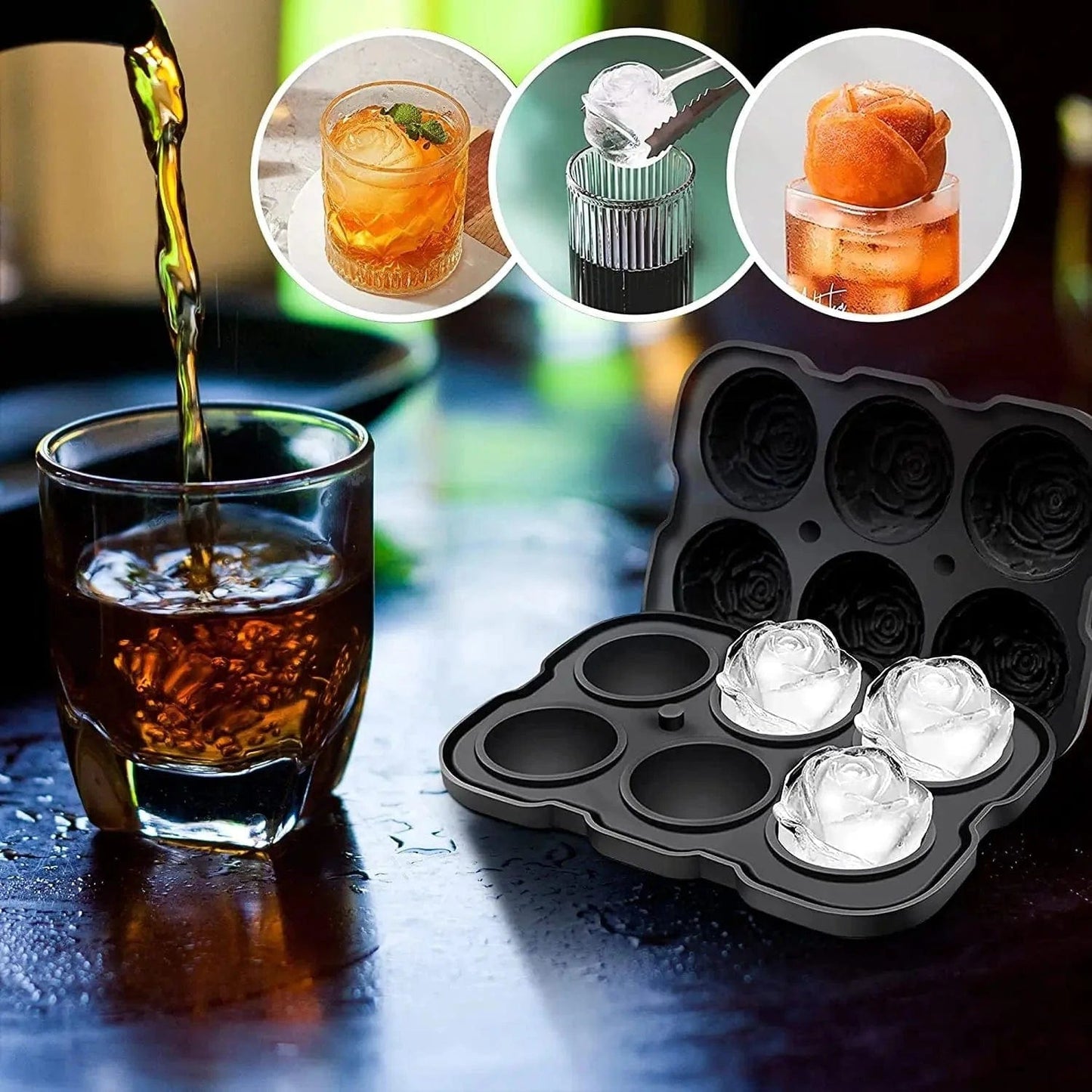 6 Foremka do lodu w kształcie róży Cuisine Pratique Polska
