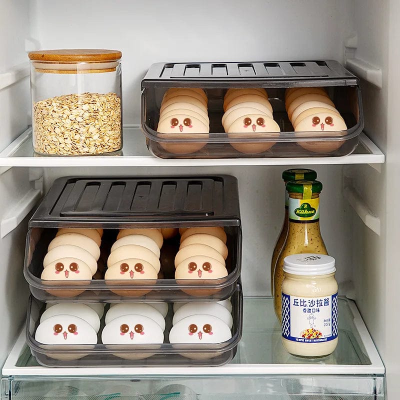 Automatyczny wielowarstwowy pojemnik na jajka do lodówki - organizer kuchenny Cuisine Pratique Polska