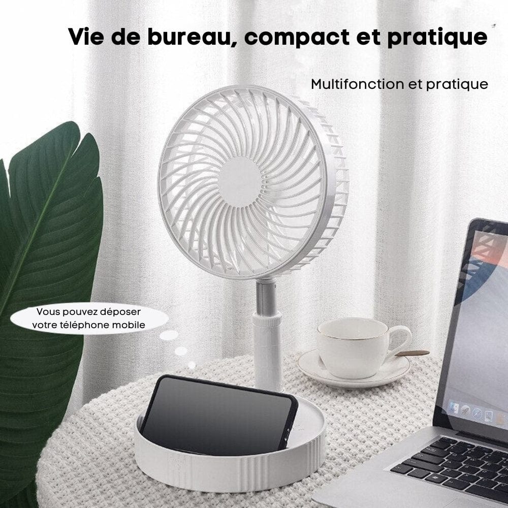 Bezprzewodowy, wysuwany wentylator przenośny USB Cuisine Pratique Polska