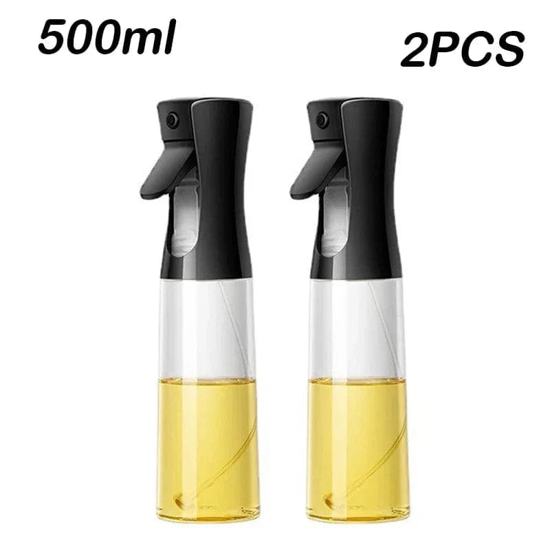 Butelka ze sprayem z jadalną oliwą z oliwek - Kuchnia - 200/300/500 ML Czarny-500ml-2SZT. Cuisine Pratique Polska