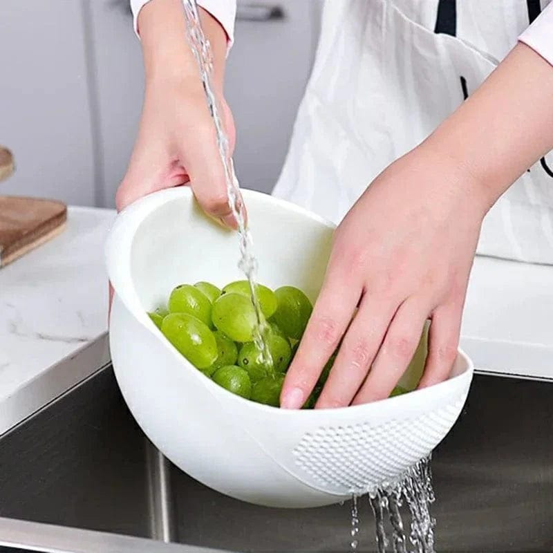 Cedzak do warzyw i owoców Ekologiczne czyszczenie Odwadnianie BIAŁY Cuisine Pratique Polska
