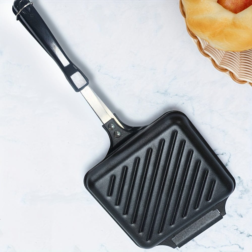 Demontowalny grill do kanapek na gaz/indukcję, płyty nieprzywierające, czarny Czarny Cuisine Pratique Polska