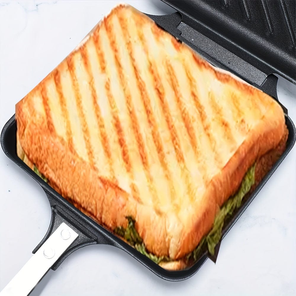 Demontowalny grill do kanapek na gaz/indukcję, płyty nieprzywierające, czarny Czarny Cuisine Pratique Polska
