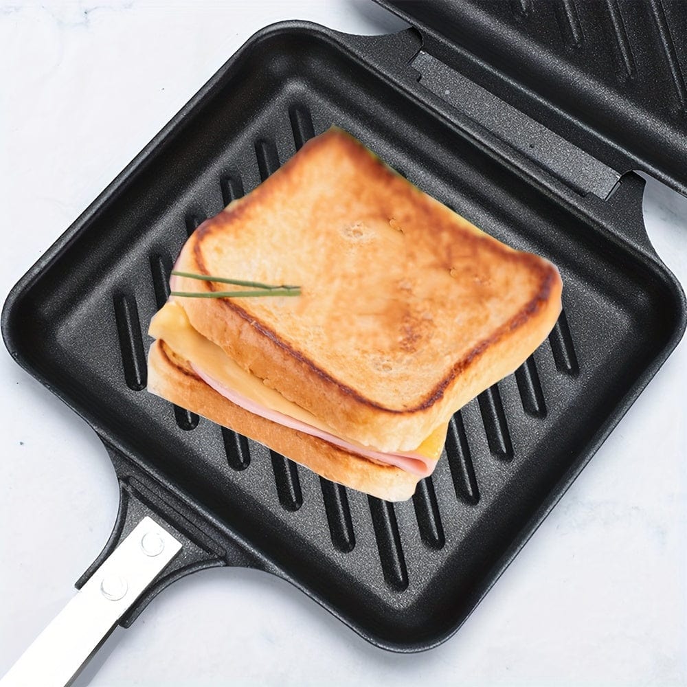 Demontowalny grill do kanapek na gaz/indukcję, płyty nieprzywierające, czarny Czarny Cuisine Pratique Polska