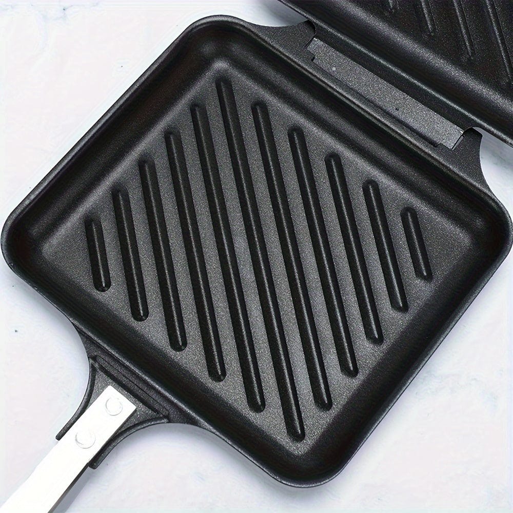 Demontowalny grill do kanapek na gaz/indukcję, płyty nieprzywierające, czarny Czarny Cuisine Pratique Polska
