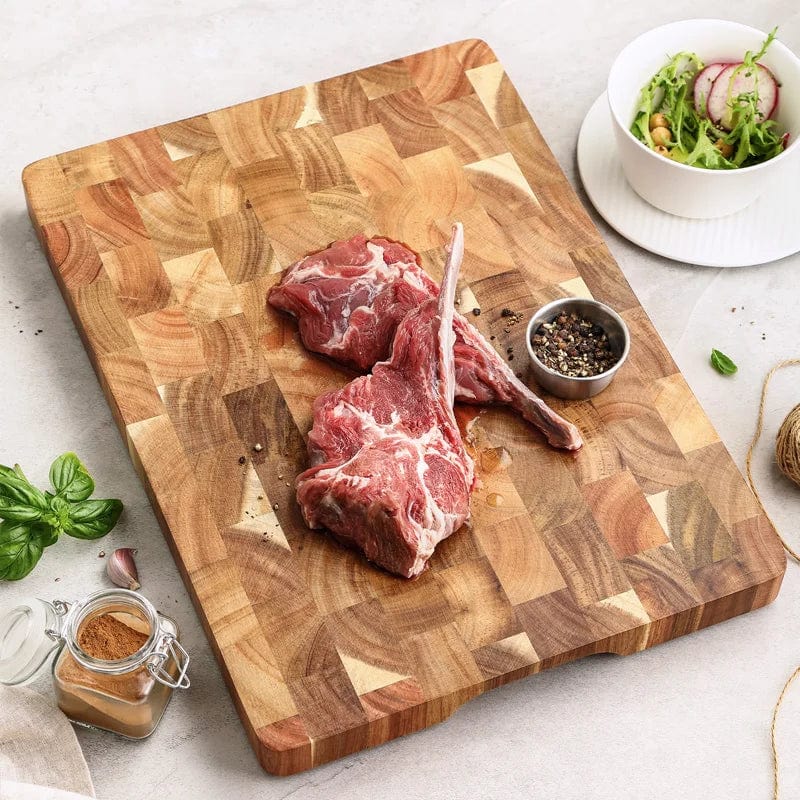 Dwustronna deska do krojenia z drewna akacjowego Tytuł domyślny Cuisine Pratique Polska