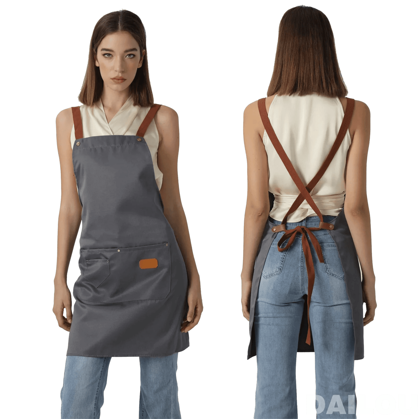 Fartuch kuchenny unisex z włókniny - Niebiesko-zielony - Dla szefów kuchni, grillów, restauracji Niebiesko-zielony / Dorosły Unisex Cuisine Pratique Polska