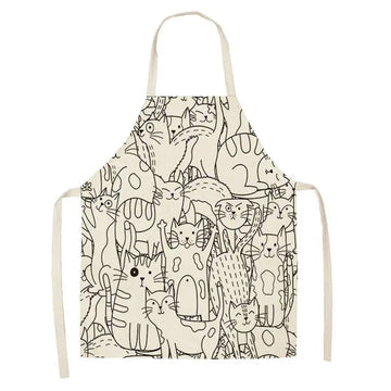 Fartuch kuchenny z nadrukiem kotów Rodzina / Dorosły 55x68cm Cuisine Pratique Polska