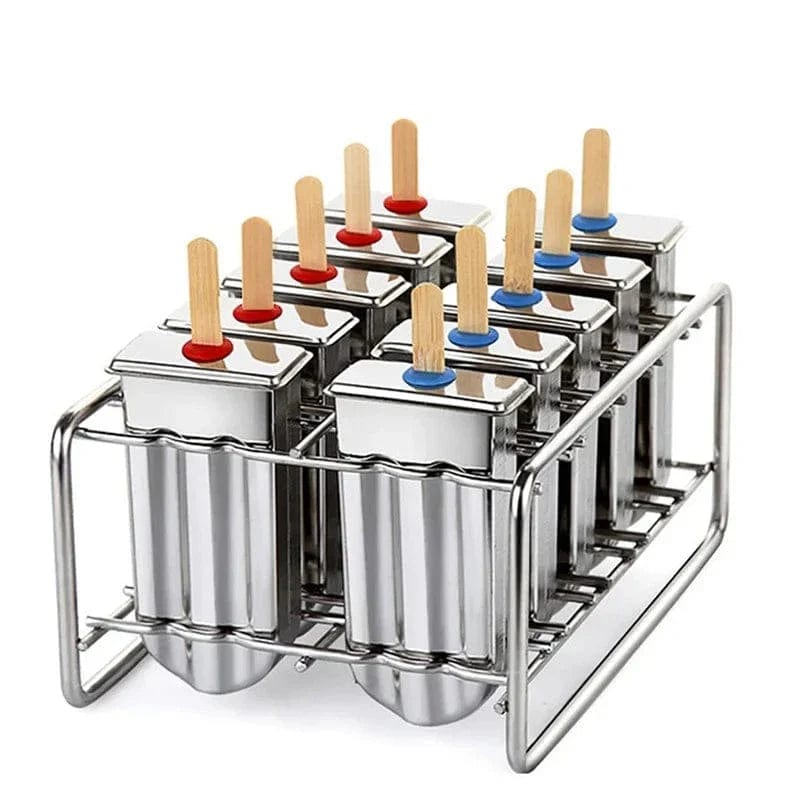 Forma do lodów ze stali nierdzewnej na lody Popsicles i Eskimos 10 Cuisine Pratique Polska