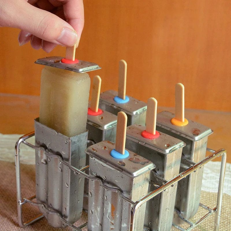 Forma do lodów ze stali nierdzewnej na lody Popsicles i Eskimos Cuisine Pratique Polska