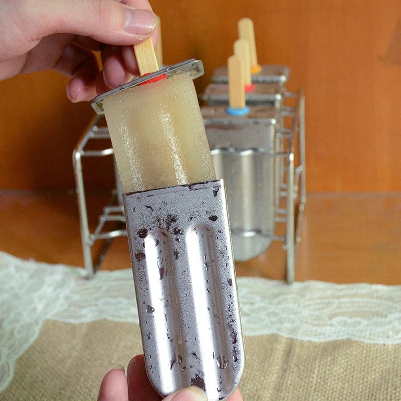 Forma do lodów ze stali nierdzewnej na lody Popsicles i Eskimos Cuisine Pratique Polska
