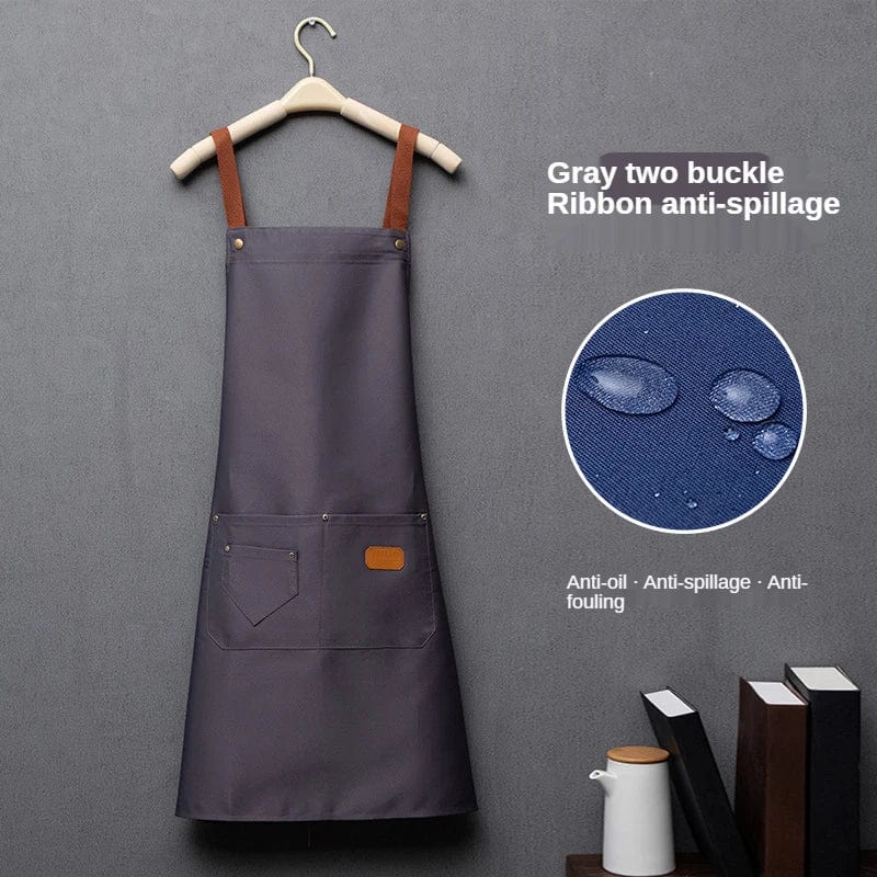 Granatowy fartuch kuchenny z włókniny Granatowy / Dorosły Unisex Cuisine Pratique Polska