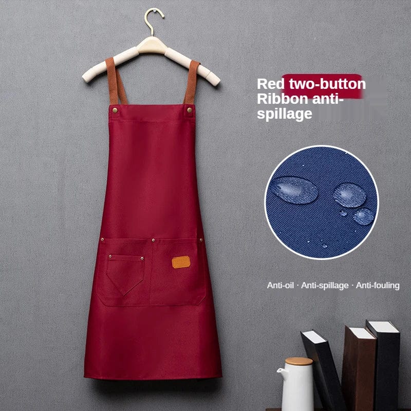 Granatowy fartuch kuchenny z włókniny Granatowy / Dorosły Unisex Cuisine Pratique Polska