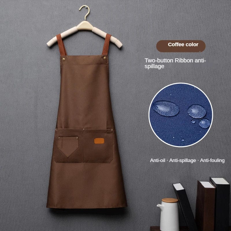 Granatowy fartuch kuchenny z włókniny Granatowy / Dorosły Unisex Cuisine Pratique Polska