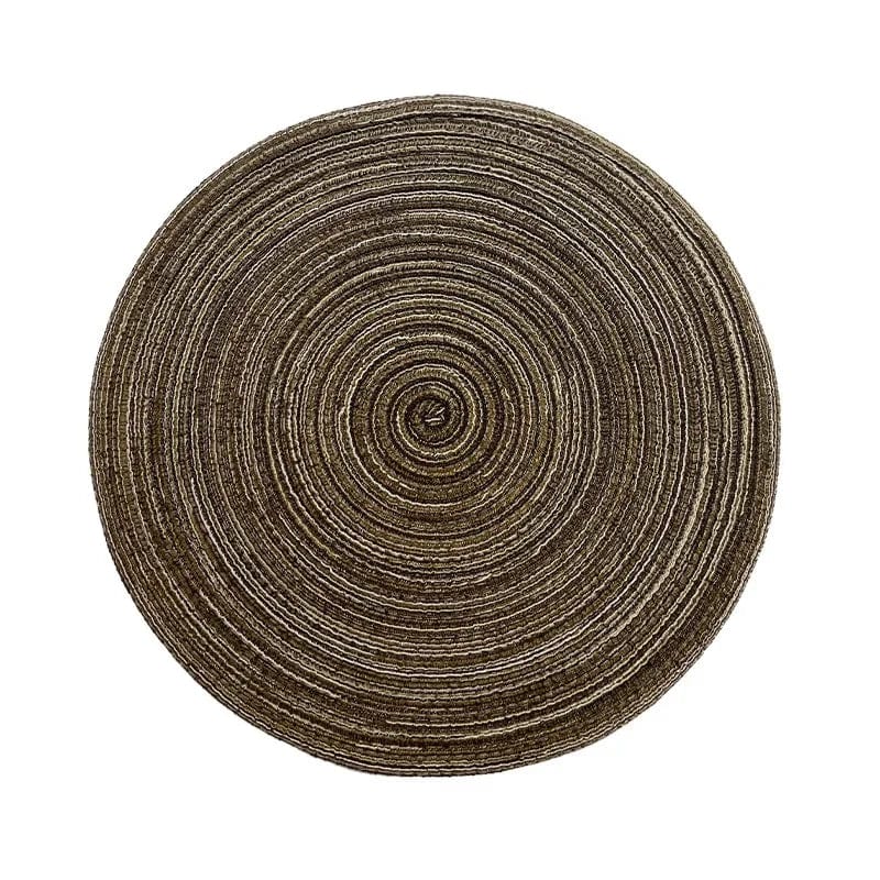 Indywidualna okrągła mata winylowa do dekoracji stołu, zestaw 1 szt. Coffe / 30 cm / Okrągły Cuisine Pratique Polska