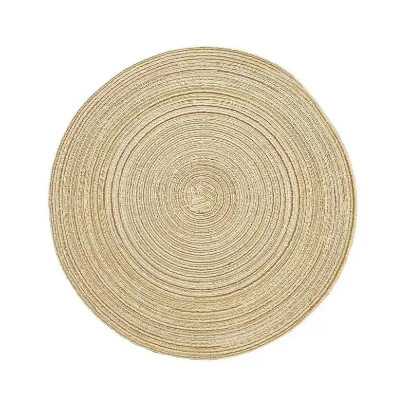 Indywidualna okrągła mata winylowa do dekoracji stołu, zestaw 1 szt. Ryż biały / 30 cm / Okrągły Cuisine Pratique Polska