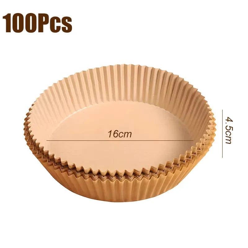 Jednorazowa wkładka do frytownic powietrznych - akcesorium do gotowania zapobiegające mikrofalom 16cm A 100szt Cuisine Pratique Polska