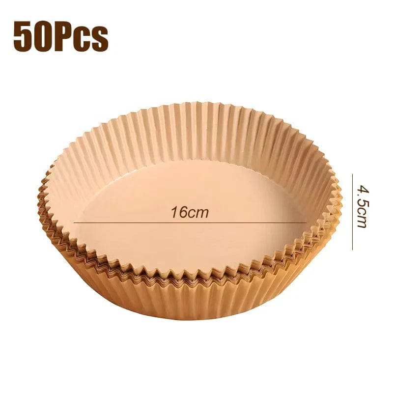 Jednorazowa wkładka do frytownic powietrznych - akcesorium do gotowania zapobiegające mikrofalom 16cm A 50szt Cuisine Pratique Polska
