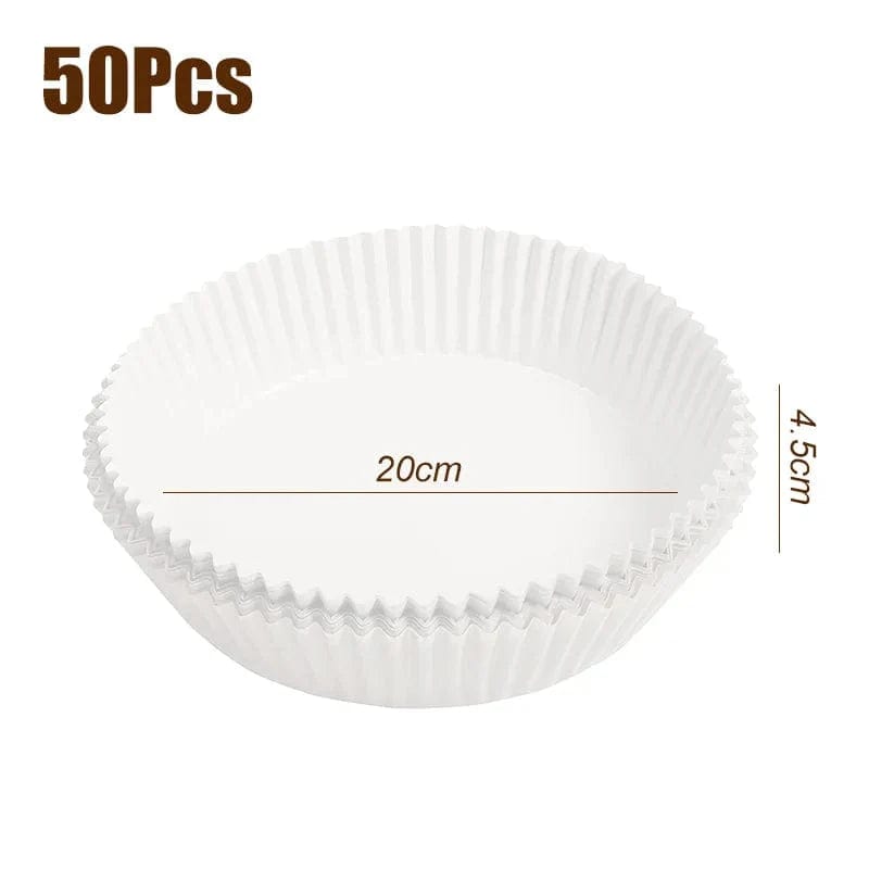 Jednorazowa wkładka do frytownic powietrznych - akcesorium do gotowania zapobiegające mikrofalom 20cm B 50szt Cuisine Pratique Polska