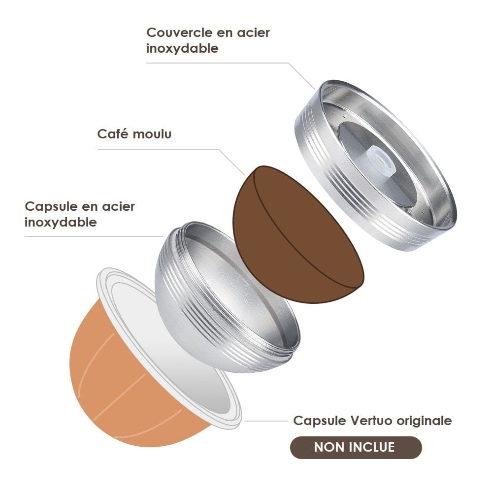 Kapsułki wielokrotnego użytku do Vertuo Next by Nespresso Cuisine Pratique Polska