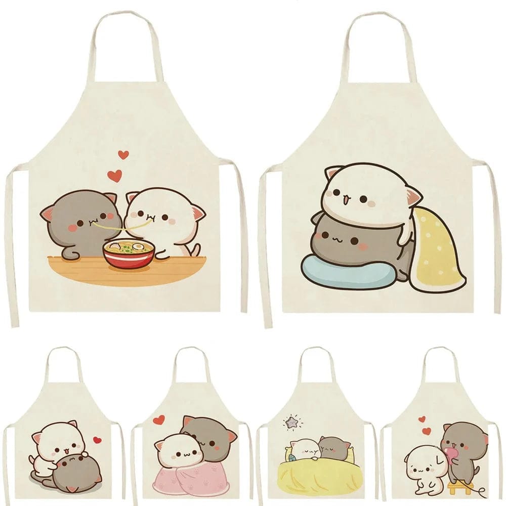 Kawaï Fartuch kuchenny Cute Cartoon Cats - Rozmiar dziecięcy Cuisine Pratique Polska