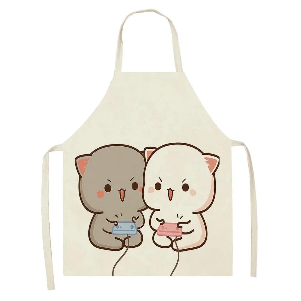 Kawaï Fartuch kuchenny Cute Cartoon Cats - Rozmiar dziecięcy H / Dzieci: 47 x 38 cm Cuisine Pratique Polska