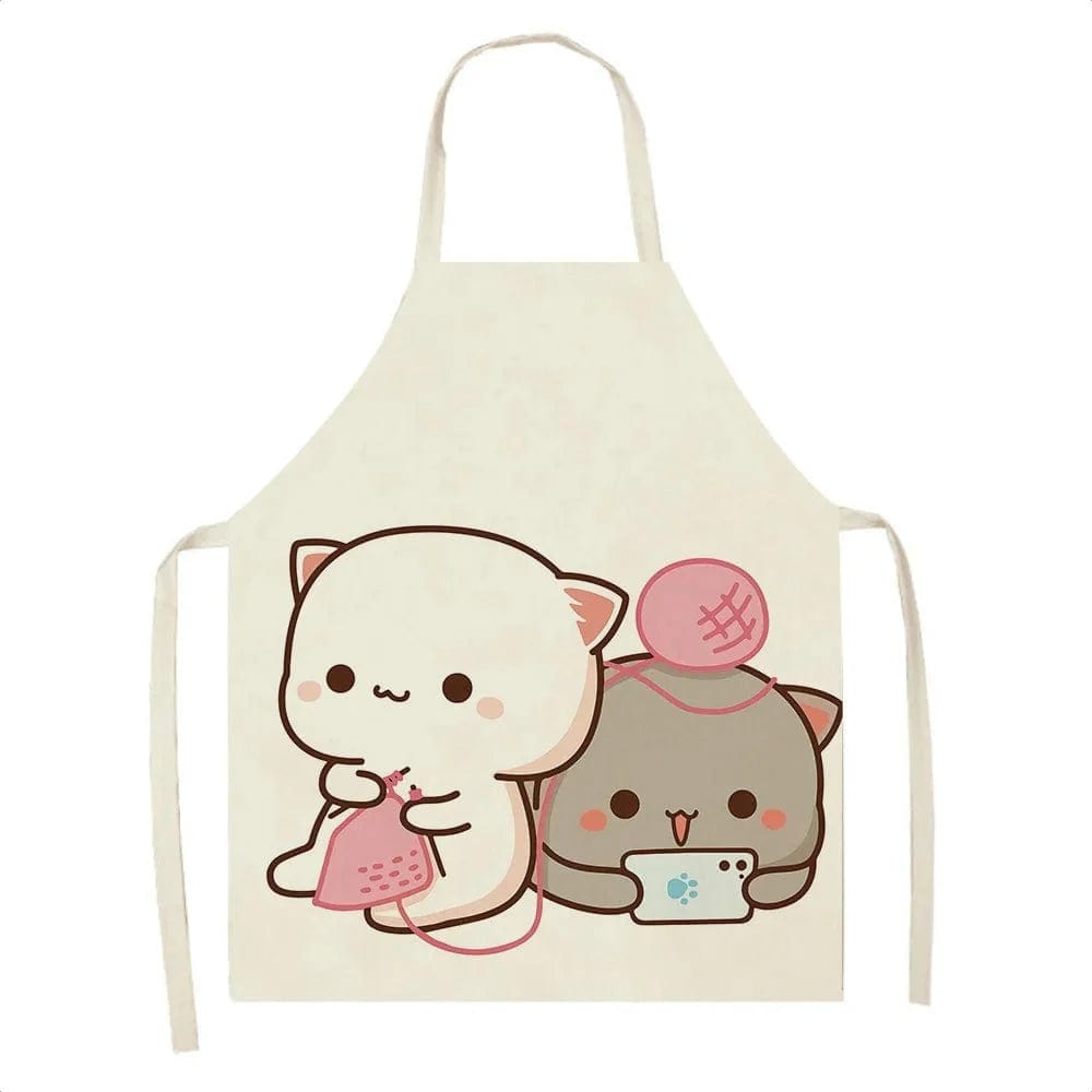 Kawaï Fartuch kuchenny Cute Cartoon Cats - Rozmiar dziecięcy K / Dzieci: 47 x 38 cm Cuisine Pratique Polska