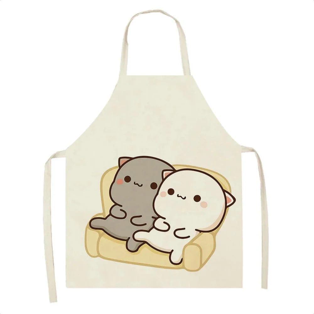 Kawaï Fartuch kuchenny Cute Cartoon Cats - Rozmiar dziecięcy L / Dzieci: 47 x 38 cm Cuisine Pratique Polska