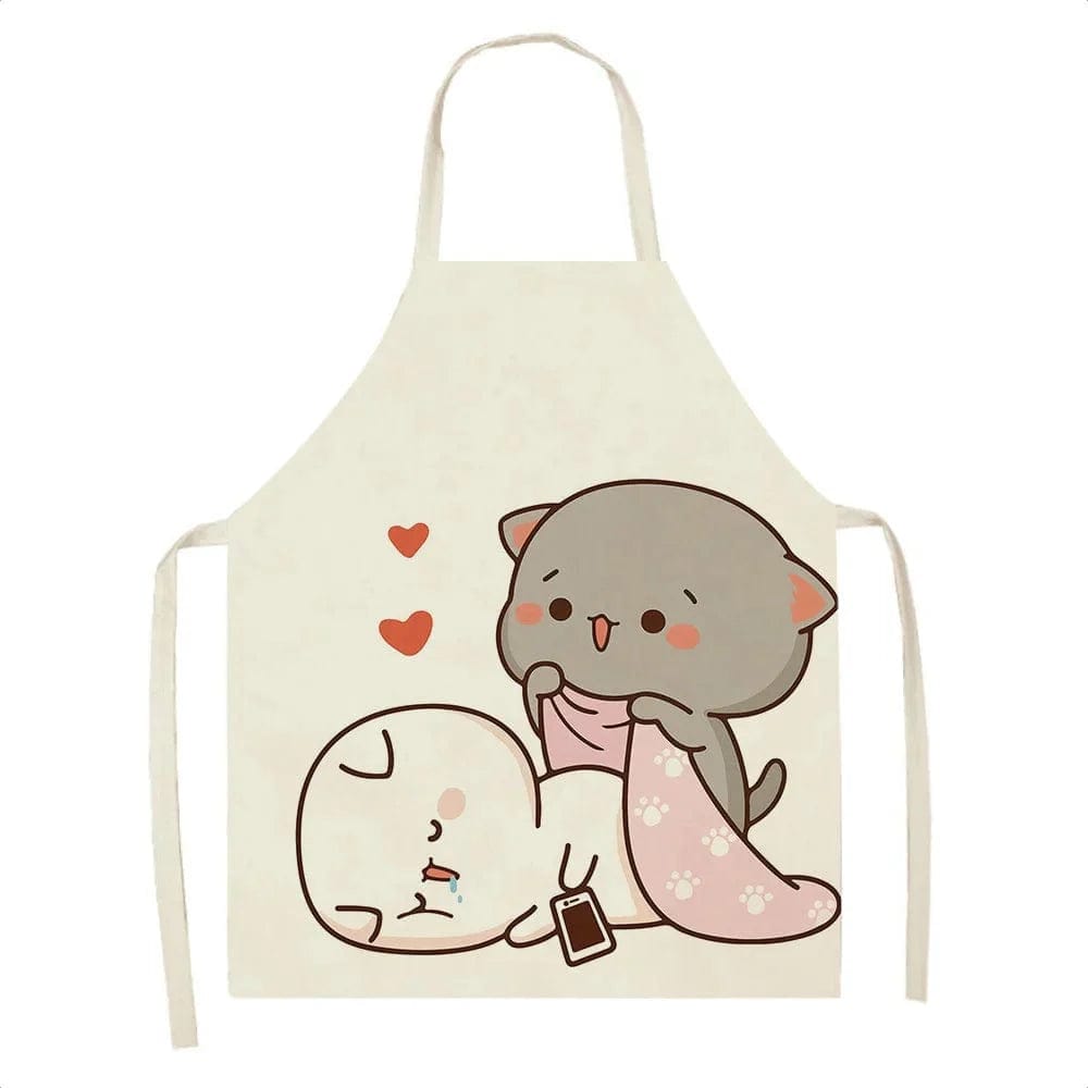 Kawaï Fartuch kuchenny Cute Cartoon Cats - Rozmiar dziecięcy M / Dzieci: 47 x 38 cm Cuisine Pratique Polska