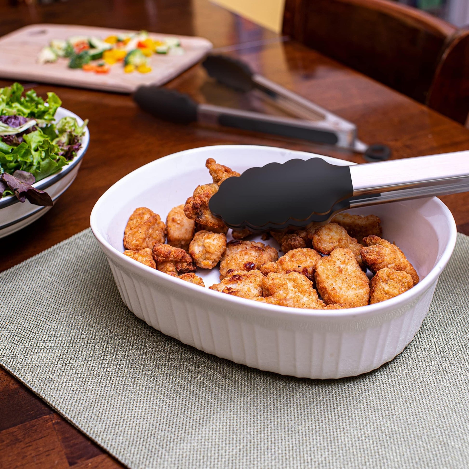 Klapka kuchenna ze stali nierdzewnej z czarnymi silikonowymi końcówkami Cuisine Pratique Polska