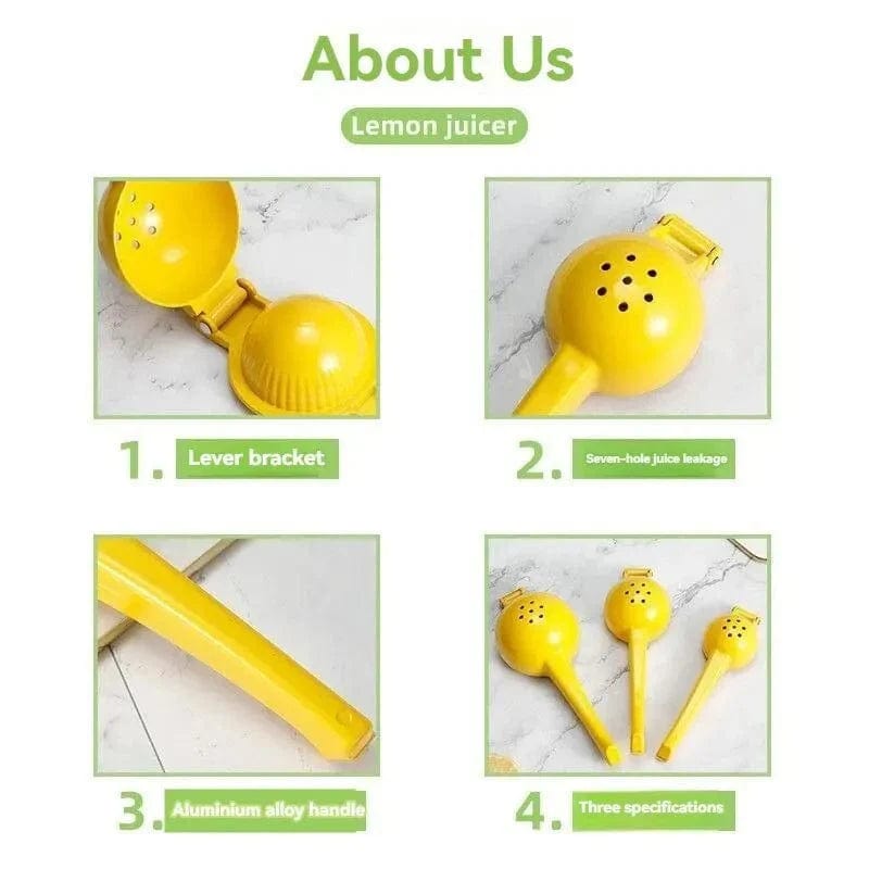 Kolorowa ręczna wyciskarka do cytryn - Kompaktowa sokowirówka żółty Cuisine Pratique Polska