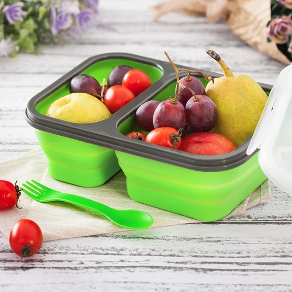 Kompaktowy, składany pojemnik na lunch z podwójną komorą Cuisine Pratique Polska