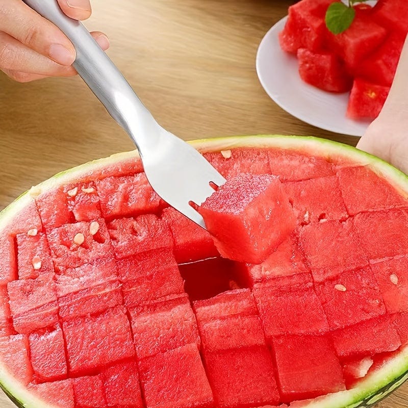 Krajalnica i wykrawacz do arbuza ze stali nierdzewnej - narzędzie kuchenne 2 w 1 do łatwego krojenia owoców i warzyw 1szt. Cuisine Pratique Polska