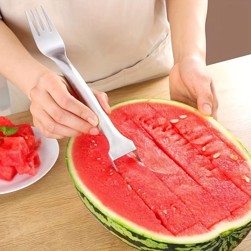 Krajalnica i wykrawacz do arbuza ze stali nierdzewnej - narzędzie kuchenne 2 w 1 do łatwego krojenia owoców i warzyw 1szt. Cuisine Pratique Polska