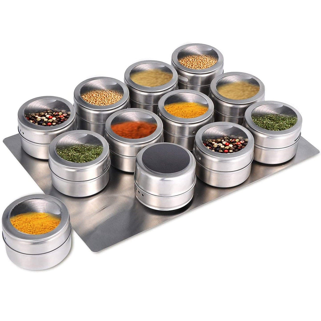 Metalowe słoiki do przechowywania przypraw 12 słoików Cuisine Pratique Polska