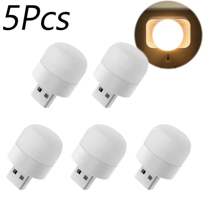 Mini lampka USB do czytania Ciepła biel Akumulator 1-10 szt. 5szt Ciepły Cuisine Pratique Polska