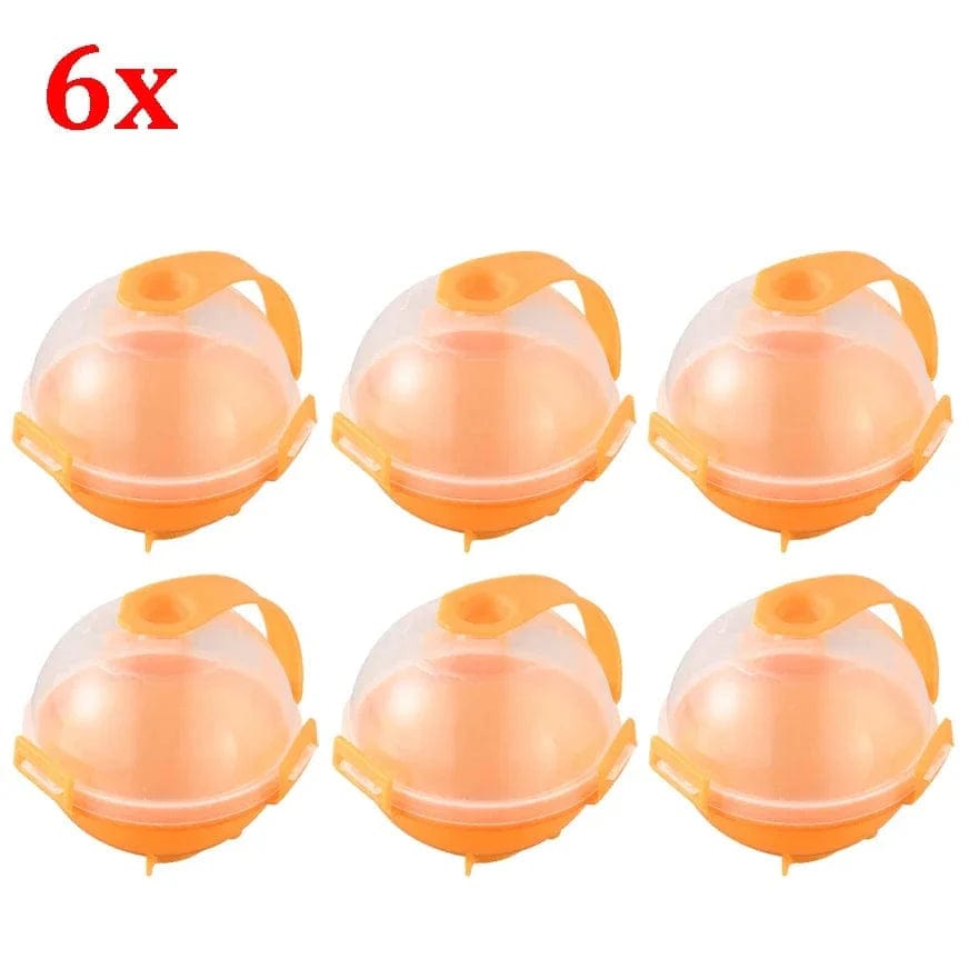 Okrągła foremka na kostki lodu do wszystkich napojów 6 pomarańczowych małży Cuisine Pratique Polska