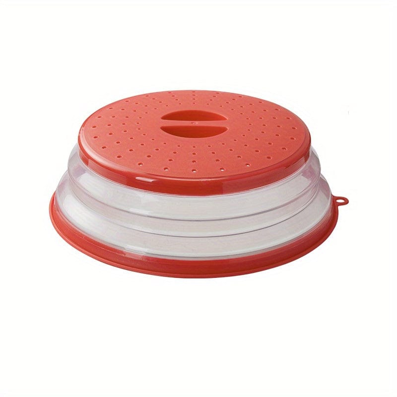 Okrągła, wentylowana, składana osłona kuchenki mikrofalowej z uchwytem, zmywalny filtr żywności, przybory kuchenne Czerwony Cuisine Pratique Polska