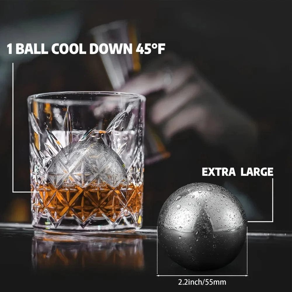 Okrągłe kostki lodu ze stali nierdzewnej wielokrotnego użytku Tytuł domyślny Cuisine Pratique Polska