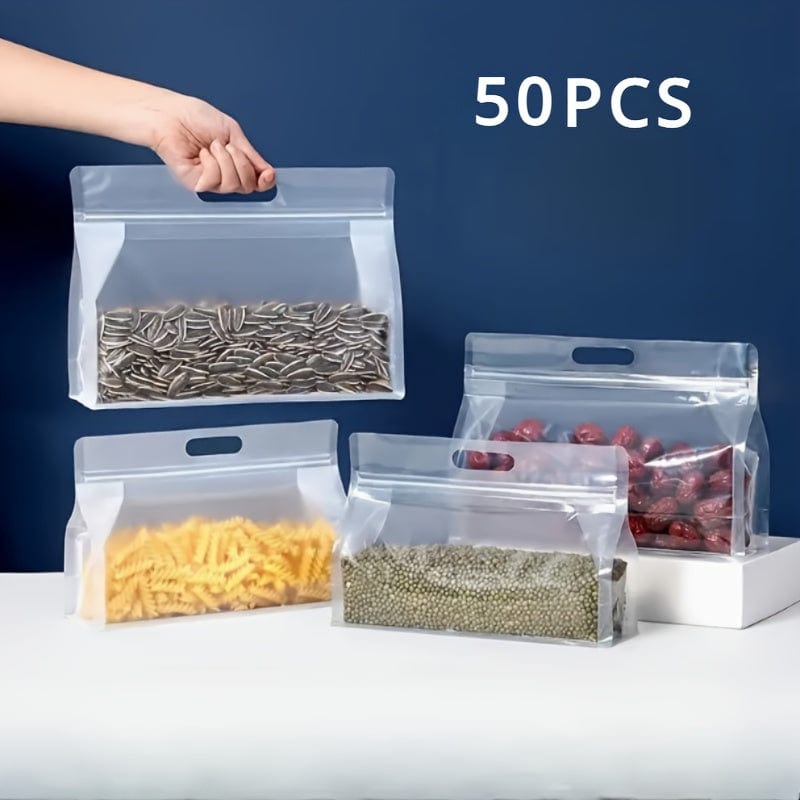 Opakowanie 50 toreb z uchwytem do przechowywania żywności i składników Tytuł domyślny Cuisine Pratique Polska