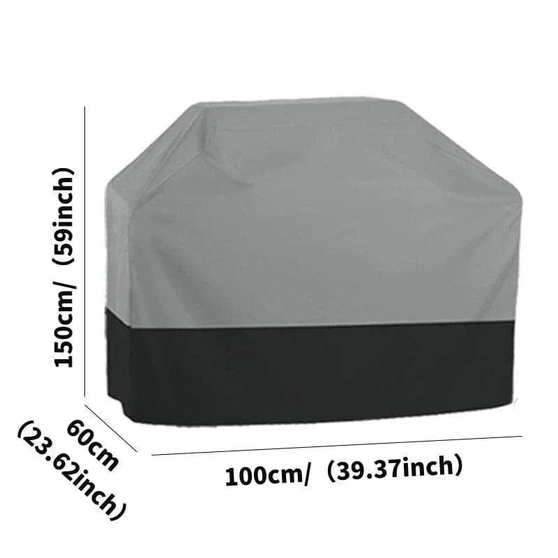 Pokrowiec na grilla z tkaniny 210T Oxford | Ochrona ogrodu przed promieniowaniem UV - czarny 100x60x150cm Cuisine Pratique Polska