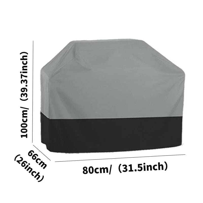 Pokrowiec na grilla z tkaniny 210T Oxford | Ochrona ogrodu przed promieniowaniem UV - czarny 80x66x100cm Cuisine Pratique Polska