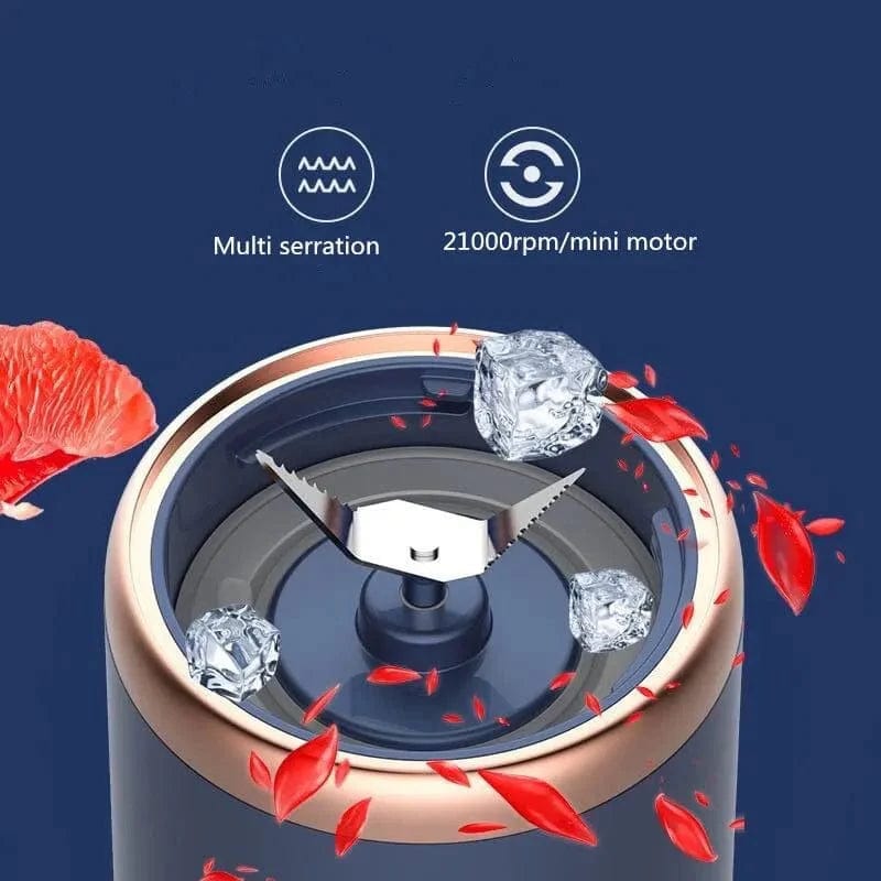 Przenośna elektryczna sokowirówka wielofunkcyjna 300 ml - niebieska/różowa Cuisine Pratique Polska