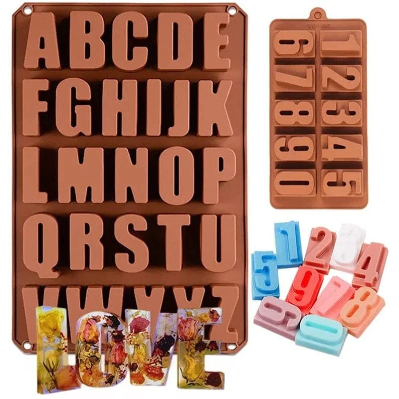 Silikonowa forma do czekolady 3D z literami alfabetu Tytuł domyślny Cuisine Pratique Polska