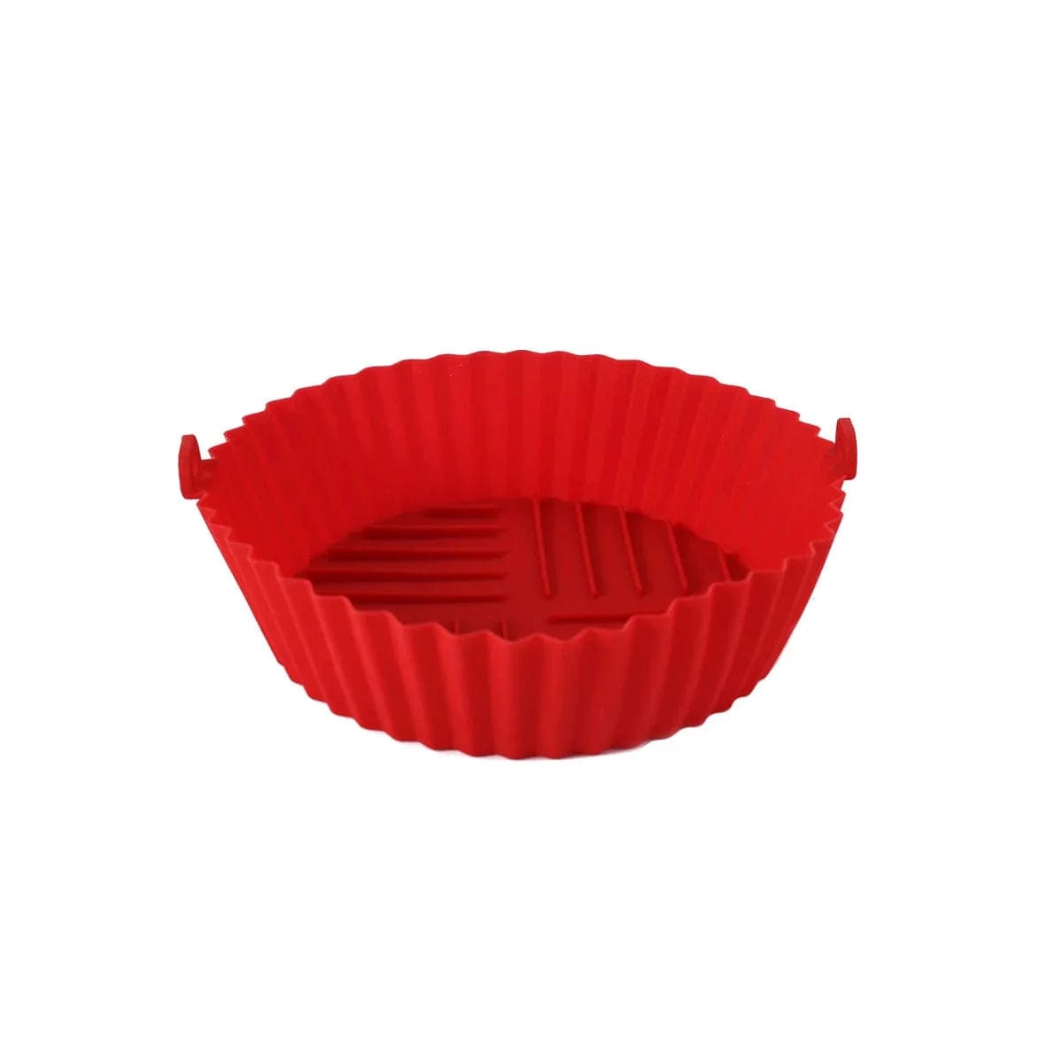 Silikonowa mata kuchenna do frytownicy powietrznej - łatwa do czyszczenia i odporna na wysokie temperatury - składany okrągły model - jakość spożywcza czerwony duży Cuisine Pratique Polska