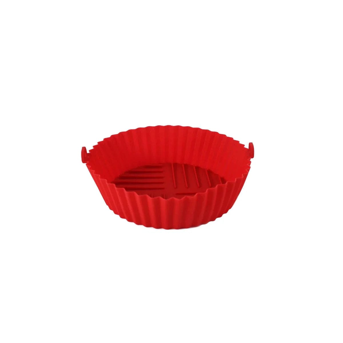 Silikonowa mata kuchenna do frytownicy powietrznej - łatwa do czyszczenia i odporna na wysokie temperatury - składany okrągły model - jakość spożywcza czerwony mały Cuisine Pratique Polska