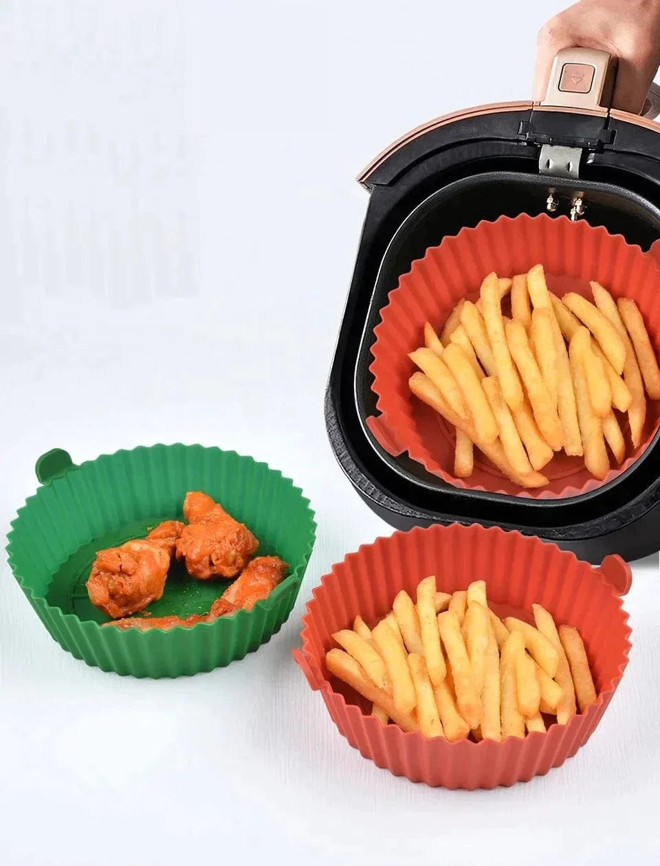 Silikonowy kosz do smażenia we frytkownicy powietrznej (14x17x4,6 cm) Cuisine Pratique Polska