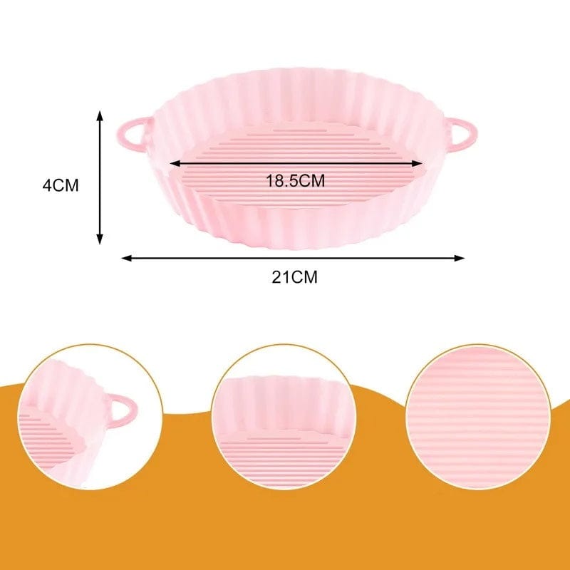 Silikonowy kosz do smażenia we frytkownicy powietrznej (18,5x21x4 cm) Róża Cuisine Pratique Polska