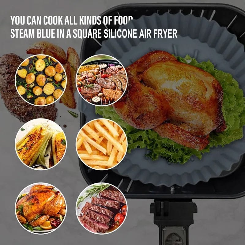 Silikonowy kosz do smażenia we frytkownicy powietrznej (18x20x4,5 cm) Cuisine Pratique Polska